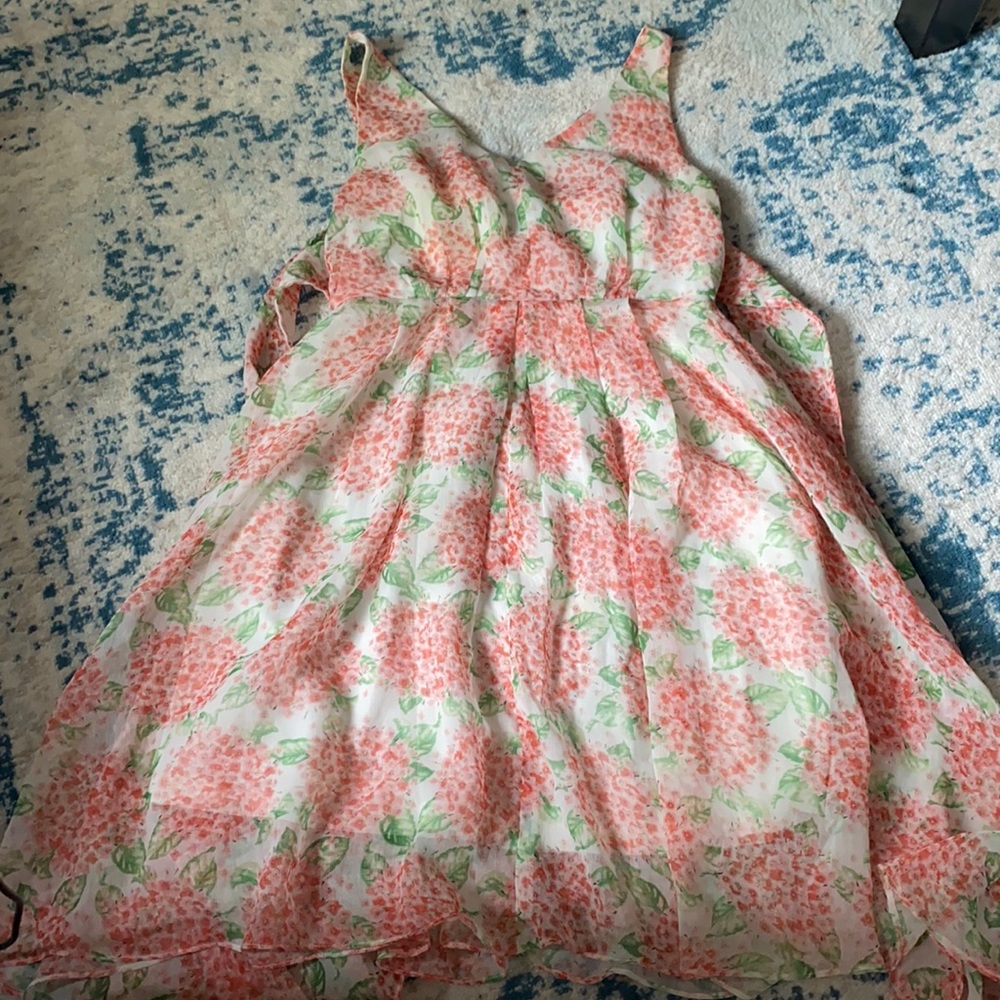 Angie floral dress with tie